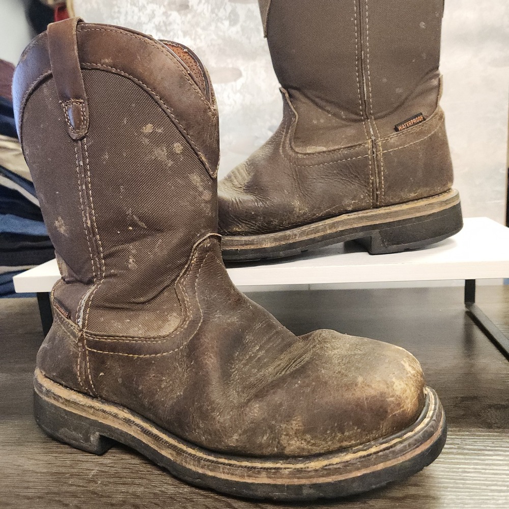 Buffalino GF17104 Mens 9.5M Waterproof Safety Work Boots ASTM F2413-11 Steel Toe